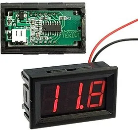 V27T-DL (97671), Вольтметр 3.2-30V (красный)