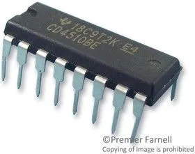 CD4510BE, Двоичный суммирующий/вычитающий счетчик,, 8МГц, 3В - 18В, DIP-16