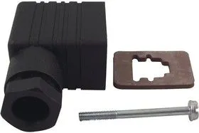 GMN209NJ.BLACK, Прямоугольный разъем питания, 2+E, 2 контакт(-ов), Монтаж на Кабель, Винт, Гнездо