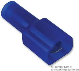 19001-0008, TERMINAL, MALE DISCONNECT, 0.187IN, BLUE