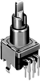 EC11E0B2LB01, Инкрементный поворотный энкодер, двойной вал, 11мм, плоский с прорезью
