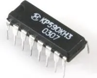 КР590КН3, 8-канальный (4 х 2) аналоговый коммутатор с дешифратором [DIP-16P]