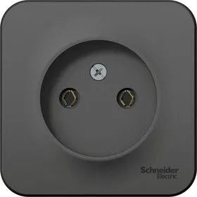 Розетка 1-м ОП BLANCA 16А 250В без шторок без заземл. изол. пласт. антрацит SchE BLNRA000116