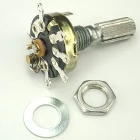 R-17S1-B100K, L20KC, 100 кОм, Резистор переменный с выключателем