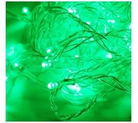 Гирлянда 8.8м (7.3+1.5) 80LED зел. прозр. провод 8 режимов мигания IP20 зел. Космос KOC_GIR80LED_G