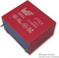 890334023028CS, Конденсатор Безопасности, 0.22 мкФ, Серия WCAP-FTXX, Metallized PP