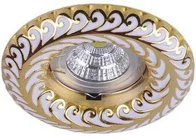 Светильник Regal 51 7 46 литой неповорот. MR16 бел./зол. ИТАЛМАК IT8550