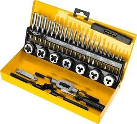 28014-H32, Набор метчиков и плашек STAYER MASTER, плашки 7шт, метчики компл. 21шт, метчикодерж. 1шт, плашкоде