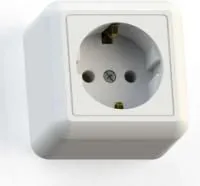 Розетка 1-м ОП Оптима РА16-376 16А (в компл. с монтажной пластиной) с заземл. сл. кость Кунцево 8036