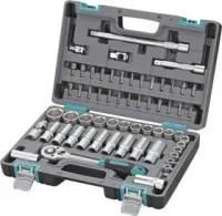 14103 Набор инструментов, 1/2, CrV, пластиковый кейс 60 предм.