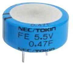 FE0H104ZF, Суперконденсатор, EDLC, 0.1 Ф, 5.5 В, Радиальные Выводы, FE Series, +80%, -20%, 5.1 мм