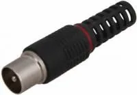 05-2042-2, Разъем штекер TV без пайки черный