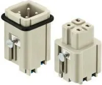 09200032633, Разъем для тяжелых условий, Han A Series, Insert, 3 Contacts, 3A, Штекер, Вставной Контакт