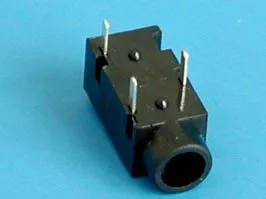 AUB-13, Разъем аудио 3,5мм(м) на плату, стерео, 3 конт., мини