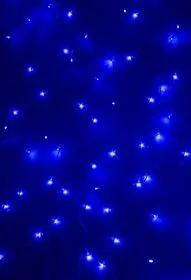 235-023, Гирлянда Светодиодный Дождь 1,5х1м, свечение с динамикой, прозрачный провод, 230 В, диоды СИНИЕ