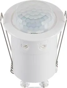 STFMMINI, Пассивный ИК датчик, плоский, белый, угол 360, диапазон измерения 8м, 73мм x 50мм x 50мм