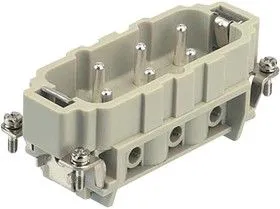 09310062611, Разъем для тяжелых условий, Han HsB Series, Insert, 12 Contacts, 32B, Штекер, Винтовой Контакт
