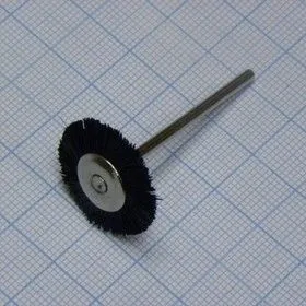 Насадка для микродрели №3, щетка с держателем шетина черная