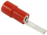 TV18-10BL-L, TERMINAL, BLADE, CRIMP, RED, 22-16AWG