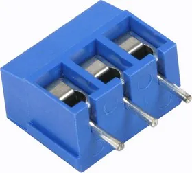 300-031-12, Клеммник винтовой, 3-контактный, 5мм, прямой