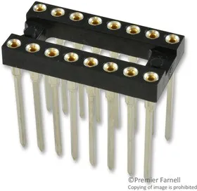 123-43-316-41-001000, DIP SOCKET, 16 POSITION, THROUGH HOLE