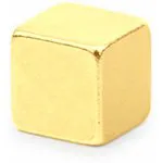 Неодимовый магнит прямоугольник 6х6х6 мм, золотой