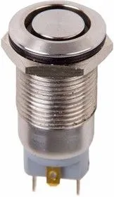 36-3211, Кнопка антивандальная 12 12В Б/Фикс (2с) (ON)-OFF синяя