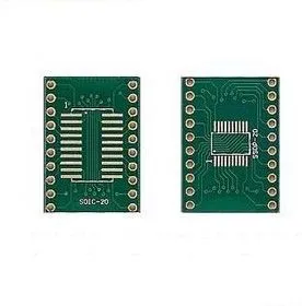 Плата SOIC-20 и SSOP-20, Двухсторонняя печатная плата с разводкой