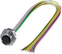 1411573, Датчик Кабеля, M12 Straight Receptacle to Free End, 500 мм, 19.6