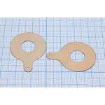 Медное контактное кольцо для ультразвуковой пьезокерамики диаметром 25мм; конст УППреобр контакт\ 25x10x0,25медное кольцо