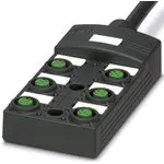1452660, SACB Series Sensor Box, M12, 5m cable, 5 way, 6 port