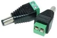 LS-00014, Male DC Barrel Jack - 2 Pack