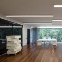 101-100-30-78 / Линейный светодиодный накладной односторонний светильник 78см 15W 3000K матовое серебро