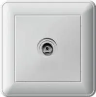 Коннектор TV антены 1-м СП W59 в сборе оконечная бел. SchE RTS-151-18