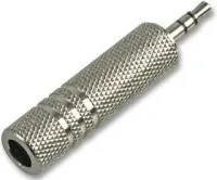 PS000153, Аудио адаптер, Стерео Штекер - 3.5мм, Стерео Гнездо - 6.35мм