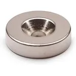 Неодимовый магнит диск 20х5 мм с зенковкой 4.5/10 мм