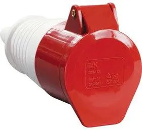Розетка кабельная 32А 380В 3P+PЕ ССИ-224 IP44 ИЭК PSR22-032-4