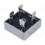 MB154, Диодный мост: однофазный, Urmax: 400В, If: 15А, Ifsm: 300А, MB-25