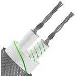 XF-1292-FAR, Thermocouple Cable, Type K, IEC, Glassfibre Flat Pair + SSOB, 7/0.2 mm, 50 m