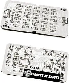 Печатная плата tm10pv2, Печатная плата с разводкой, FR4 50.8х25.4мм (1.5мм, 18мкм)