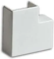 Угол плоский (поворот на 90град.) 40х25 бел. Рувинил ПВР-40х25