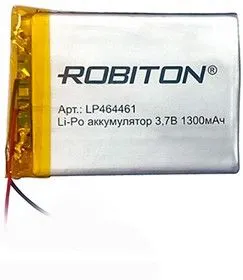LP464461, Аккумулятор литий-полимерный (Li-Pol) 1300мАч 3.7В, с защитой