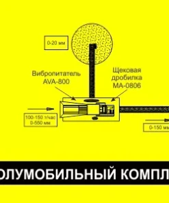 Дробильно-сортировочный комплекс, 150 т/час