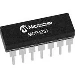 MCP4231-104E/P, Digital Potentiometer 100kOhm 128POS Volatile Linear Automotive AEC-Q100 14-Pin PDIP Tube