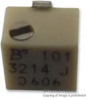 3214W-1-223E, Подстроечный потенциометр, 22 кОм, 5 виток(-ков), Устройство Поверхностного Монтажа, Серия 3214W