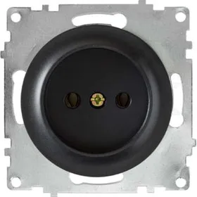 Механизм розетки 1-м СП Florence без заземл. черн. 1E10301303 OneKeyElectro 2172812