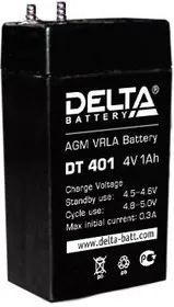 DT401, Аккумулятор свинцовый 4В-1Ач 35х22х64