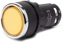 MB102DS, Кнопка без фиксации желтая ON(OFF)-OFF(ON) (0.3A/240VAC)