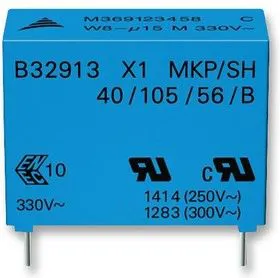 B32913A3474M000, Конденсатор Безопасности, 0.47 мкФ, X1, Серия B32913, 330 В, Metallized PP
