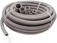 Труба гофрированная ПВХ d25мм с зондом сер. (20м) Рувинил 12501(20)